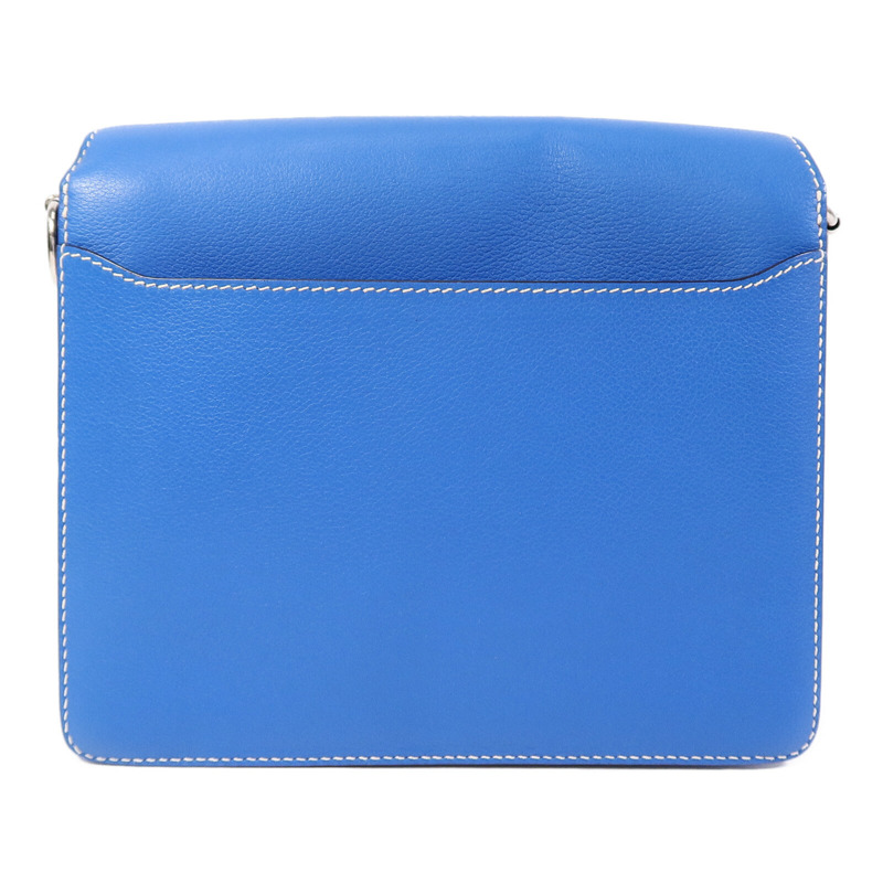 HERMES Evercolor皮革Roulis 23肩背袋Bleu Hydra-1