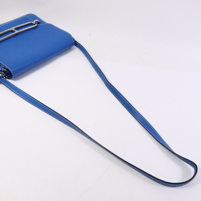 HERMES Evercolor皮革Roulis 23肩背袋Bleu Hydra-8