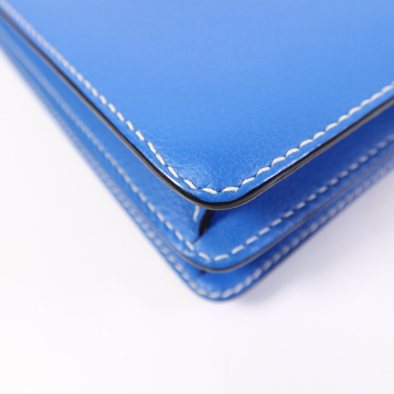 HERMES Evercolor皮革Roulis 23肩背袋Bleu Hydra-12