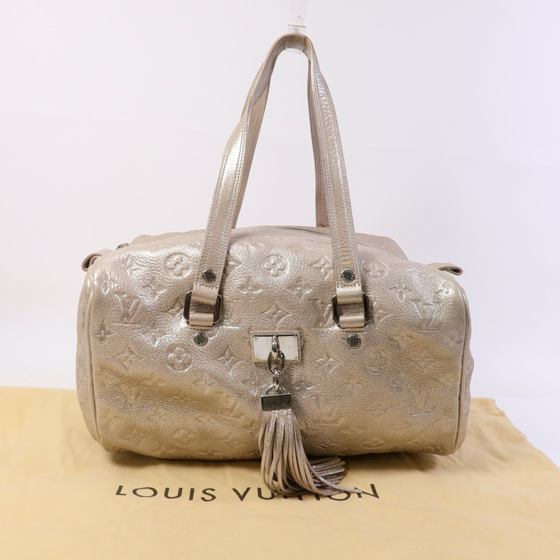 LOUIS VUITTON Monogram Shimmer Comet Boston Bag肩背袋-13