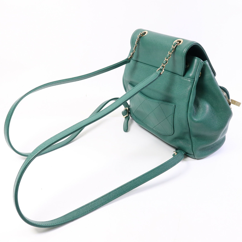 CHANEL 牛皮皮革Affinity Backpack背包-8