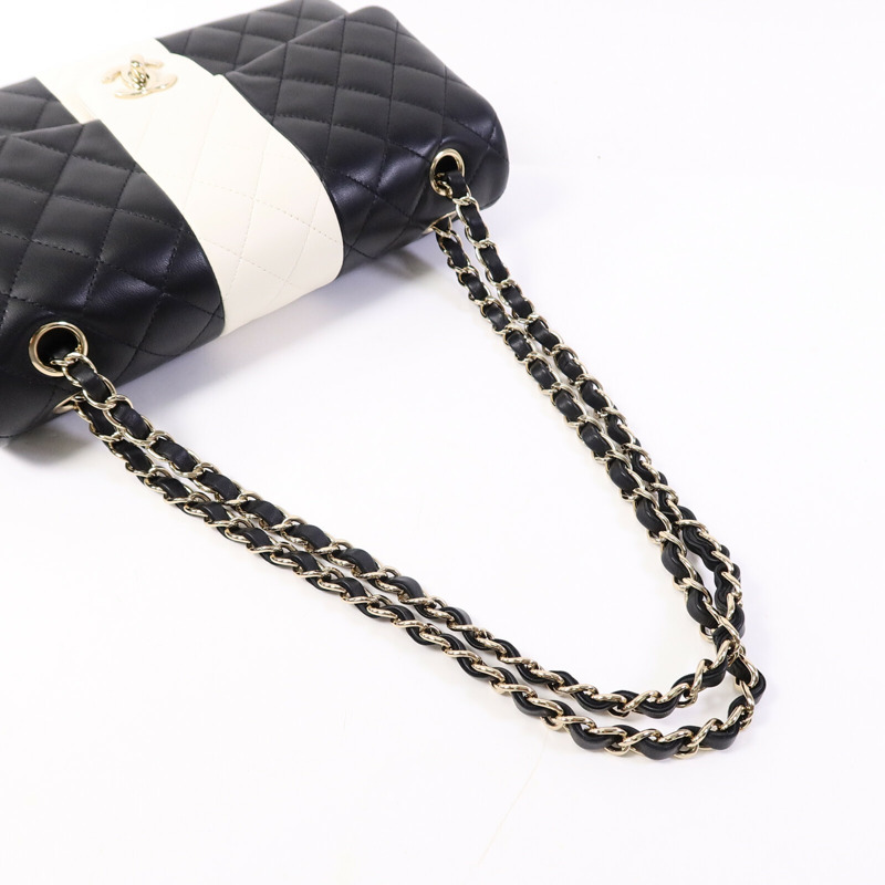 CHANEL 羊皮皮革Classic 25鏈帶肩背袋-8