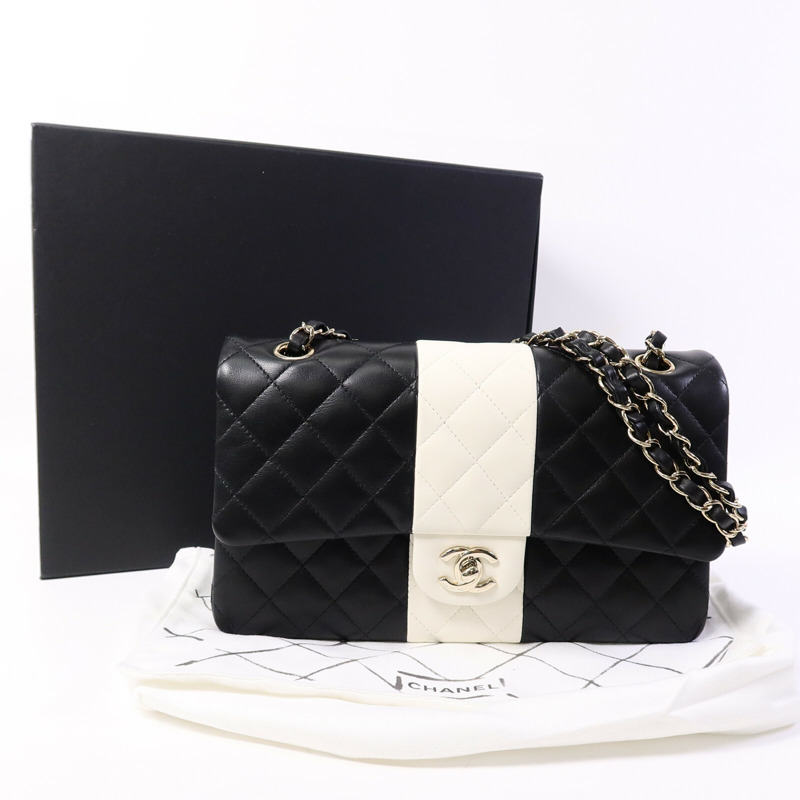 CHANEL 羊皮皮革Classic 25鏈帶肩背袋-9