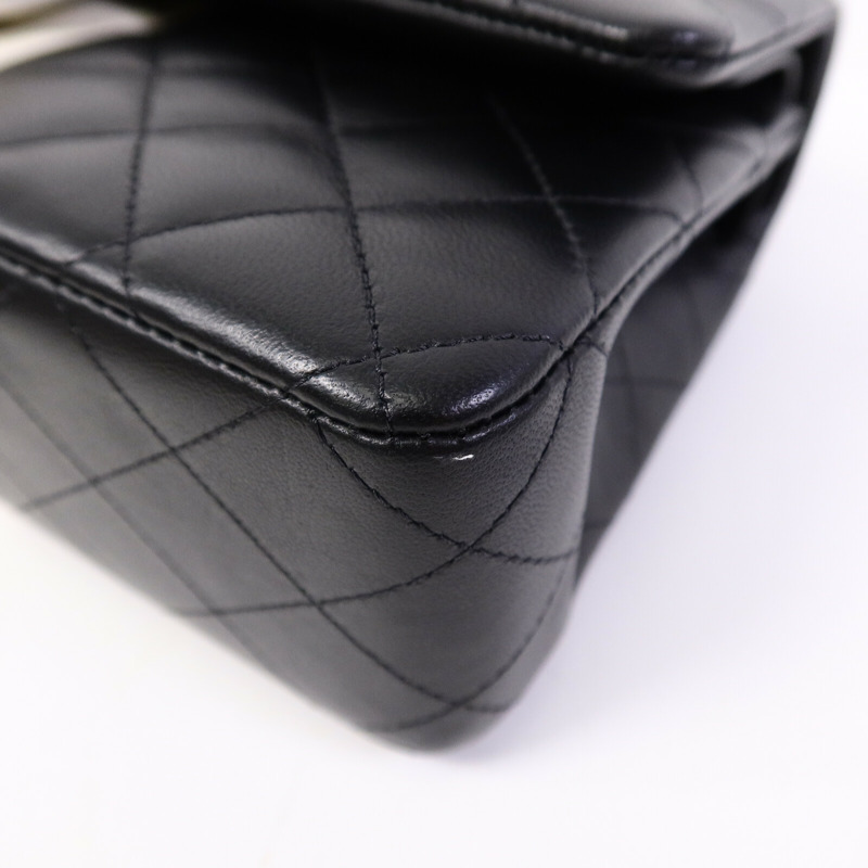 CHANEL 羊皮皮革Classic 25鏈帶肩背袋-10