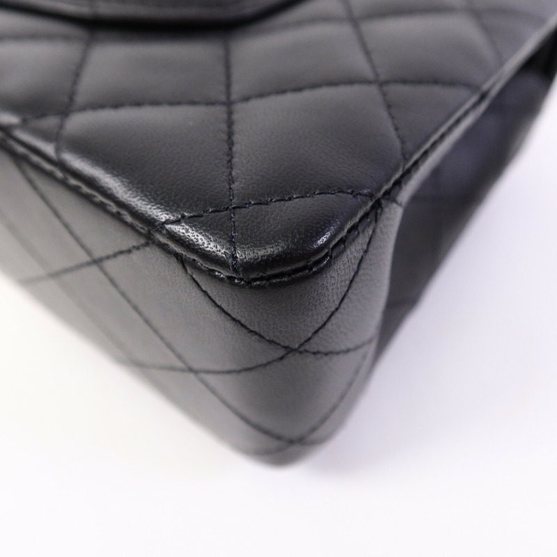 CHANEL 羊皮皮革Classic 25鏈帶肩背袋-12