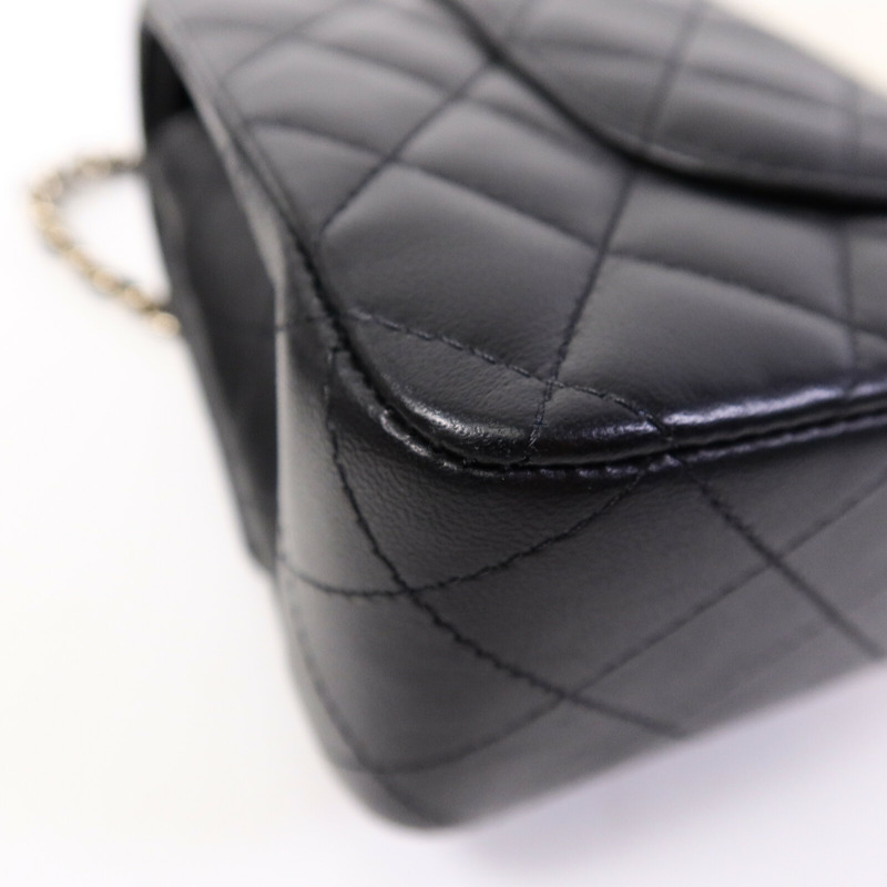 CHANEL 羊皮皮革Classic 25鏈帶肩背袋-13
