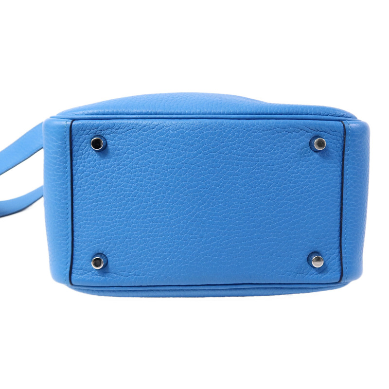 HERMES Clemence皮革Mini Lindy金扣手挽肩背兩用袋-3