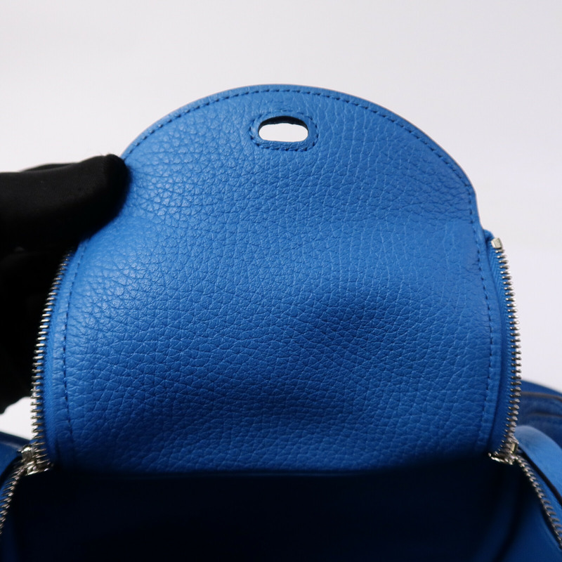 HERMES Clemence皮革Mini Lindy金扣手挽肩背兩用袋-14