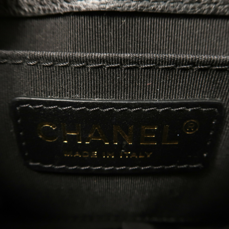 CHANEL 牛皮皮革Chain Shoulder鏈帶肩背袋-6