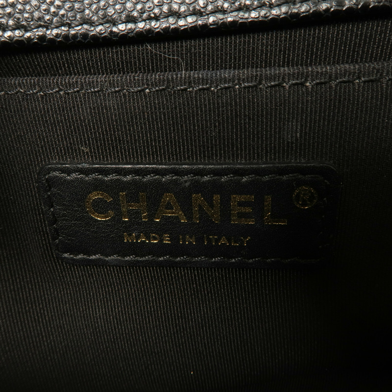 CHANEL 牛皮皮革Boy 20鏈帶肩背袋-6