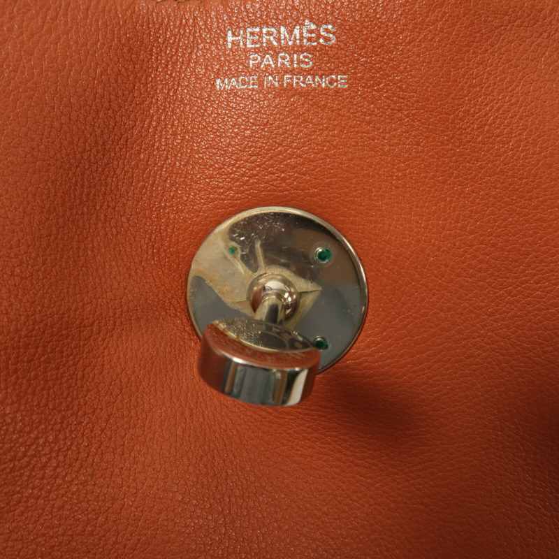 HERMES Swift皮革Lindy 30手挽肩背兩用袋Sanguine-5