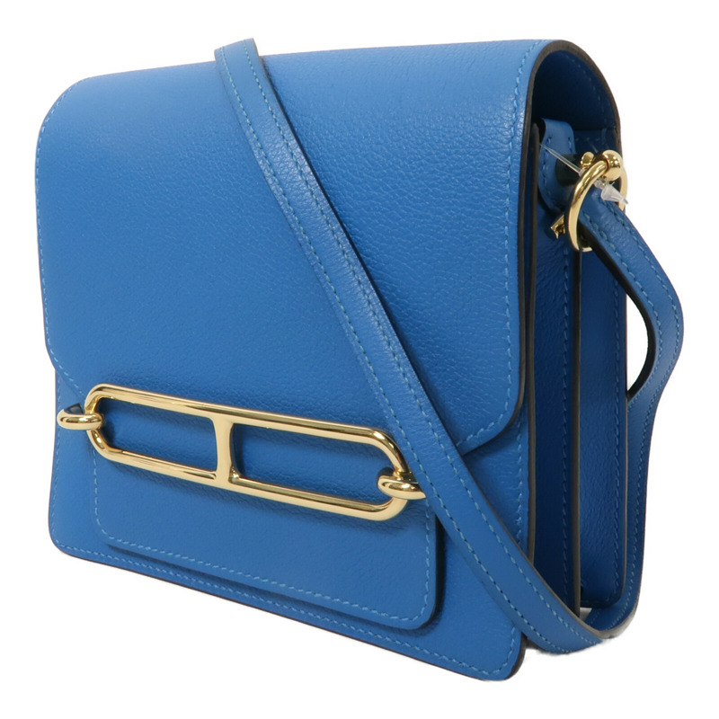HERMES Evercolor皮革Roulis Mini肩背袋Blue Zanzibar-2