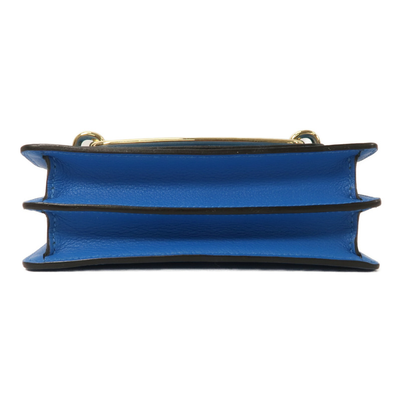 HERMES Evercolor皮革Roulis Mini肩背袋Blue Zanzibar-3