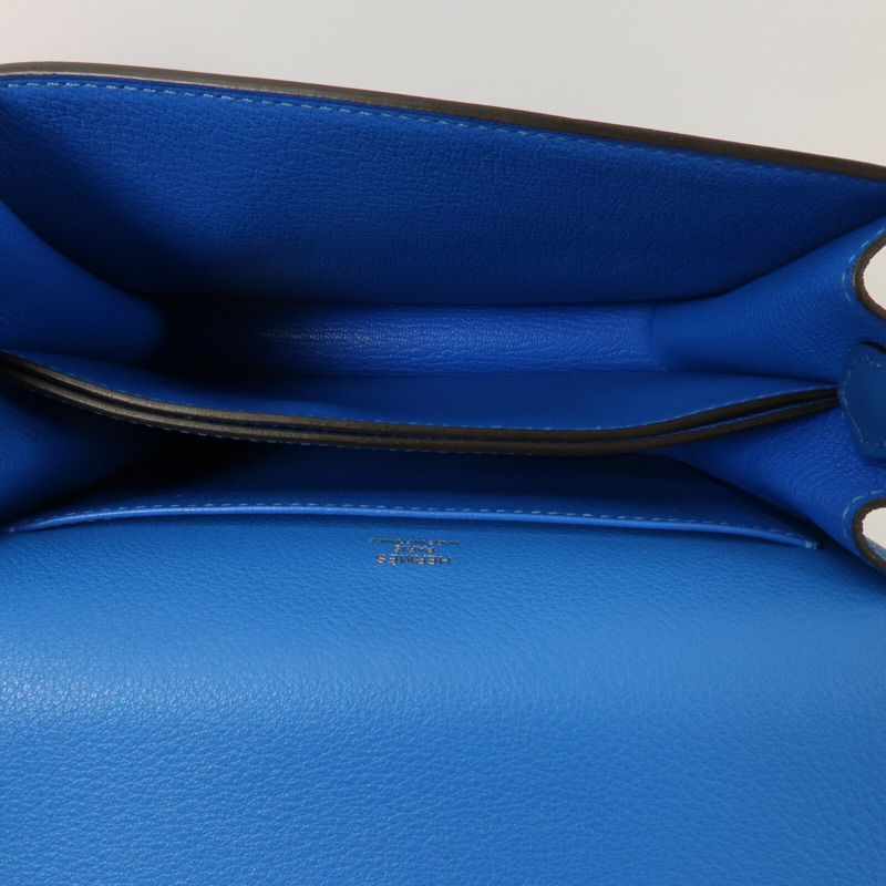 HERMES Evercolor皮革Roulis Mini肩背袋Blue Zanzibar-4
