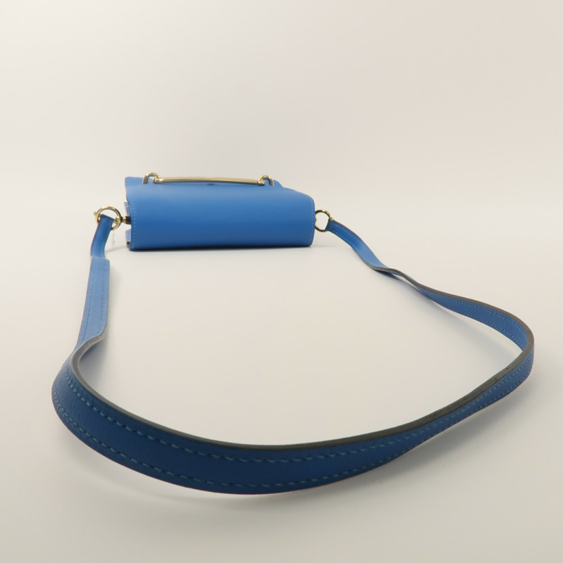HERMES Evercolor皮革Roulis Mini肩背袋Blue Zanzibar-8
