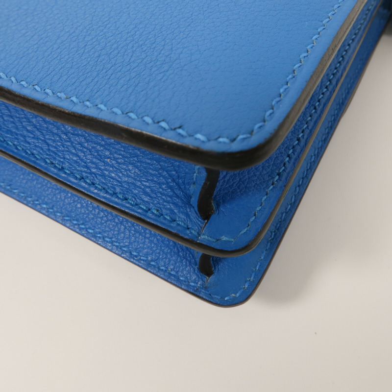HERMES Evercolor皮革Roulis Mini肩背袋Blue Zanzibar-11