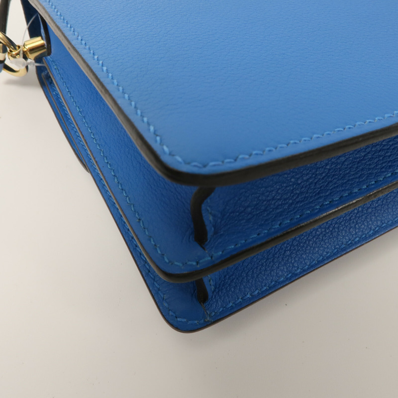 HERMES Evercolor皮革Roulis Mini肩背袋Blue Zanzibar-12