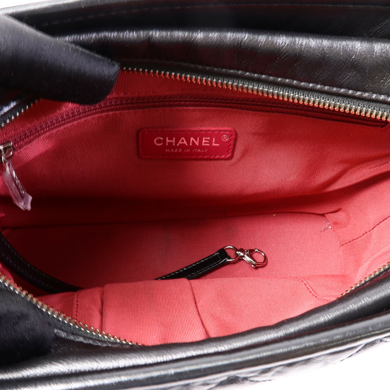 CHANEL 牛皮皮革Gabrielle Medium鏈帶肩背袋-4