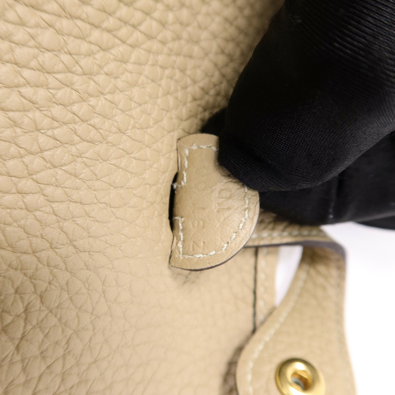 HERMES Clemence皮革Evelyne TPM肩背袋Trench/Blanc-6