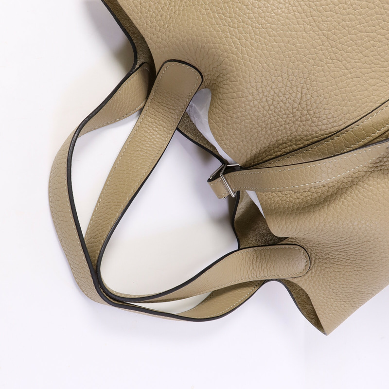 HERMES Clemence皮革Picotin MM扣手挽袋Trench-8