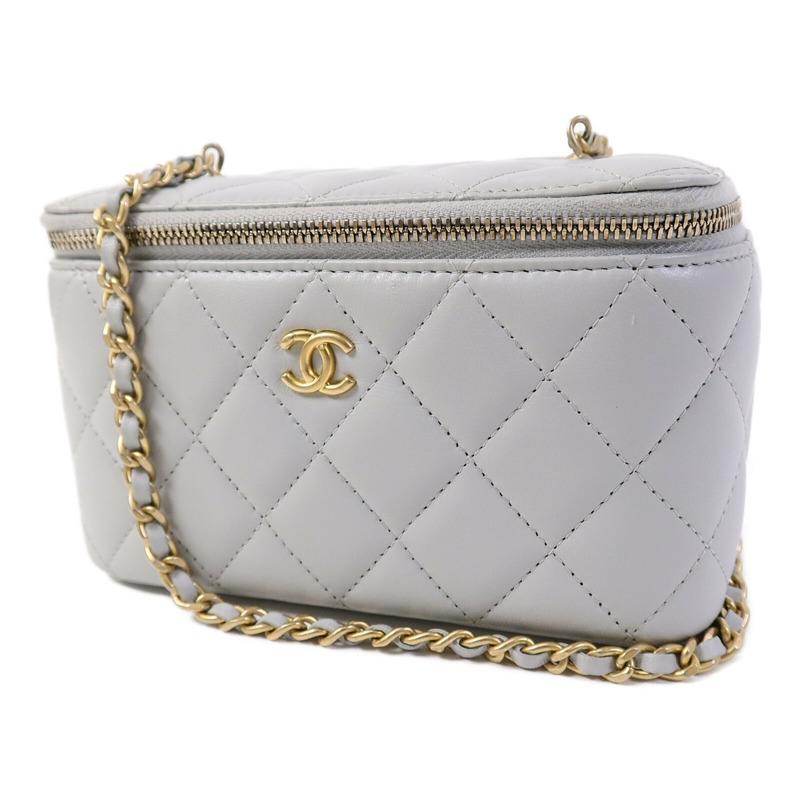 CHANEL 羊皮皮革Vanity Case鏈帶肩背袋-2