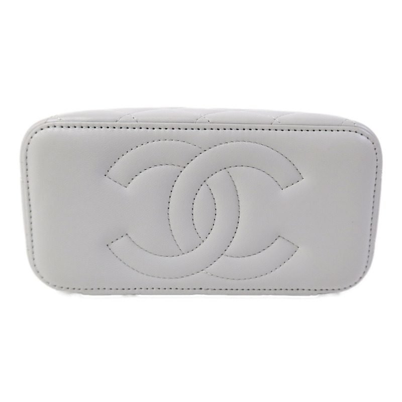 CHANEL 羊皮皮革Vanity Case鏈帶肩背袋-3