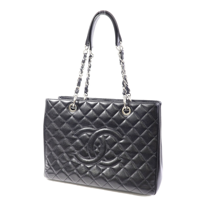 CHANEL 牛皮皮革GST Grand Shopping Tote Bag鏈帶肩背袋-2