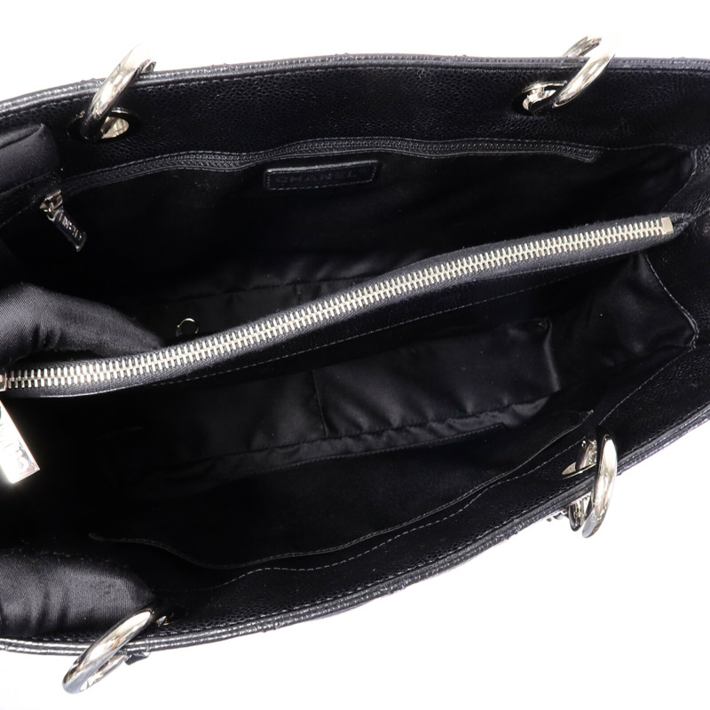 CHANEL 牛皮皮革GST Grand Shopping Tote Bag鏈帶肩背袋-4