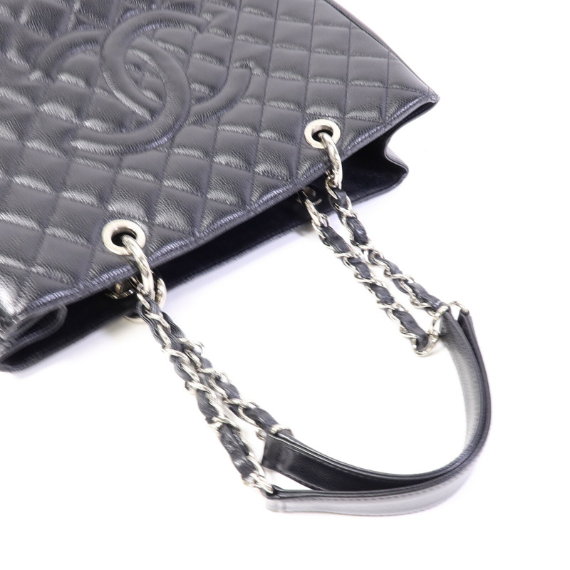 CHANEL 牛皮皮革GST Grand Shopping Tote Bag鏈帶肩背袋-8