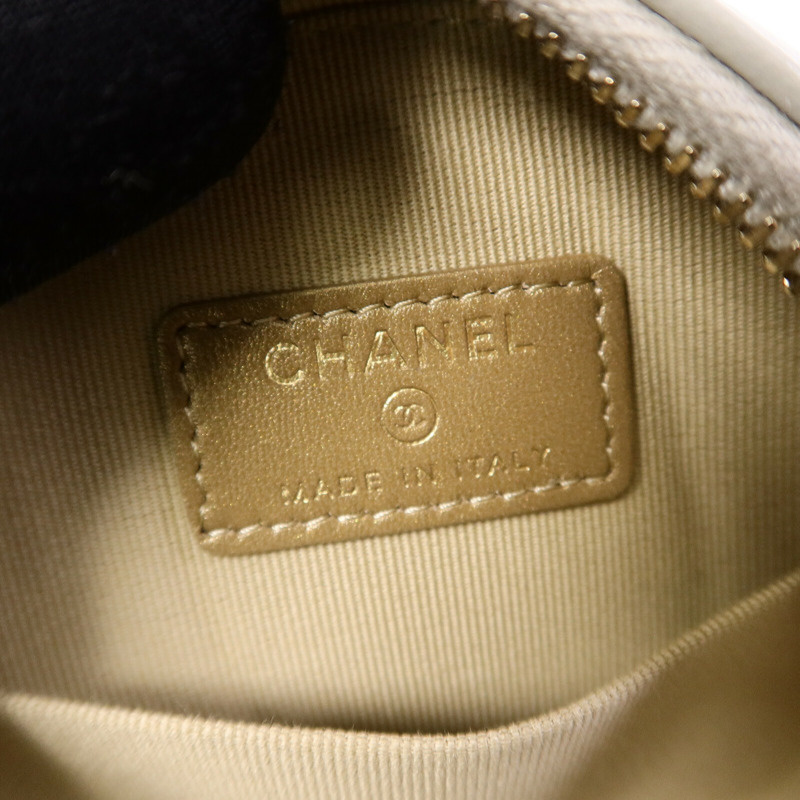 CHANEL 羊皮皮革Vanity Case鏈帶肩背袋-5