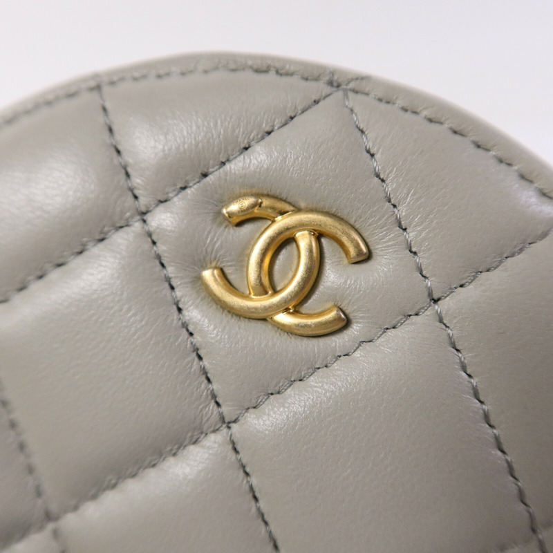 CHANEL 羊皮皮革Vanity Case鏈帶肩背袋-6