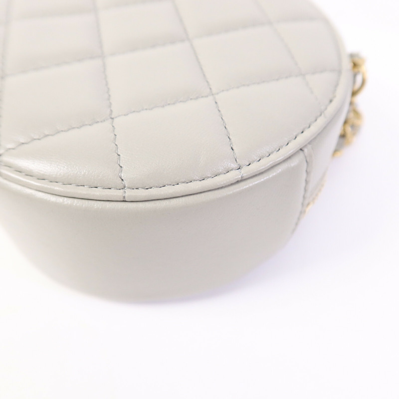 CHANEL 羊皮皮革Vanity Case鏈帶肩背袋-10