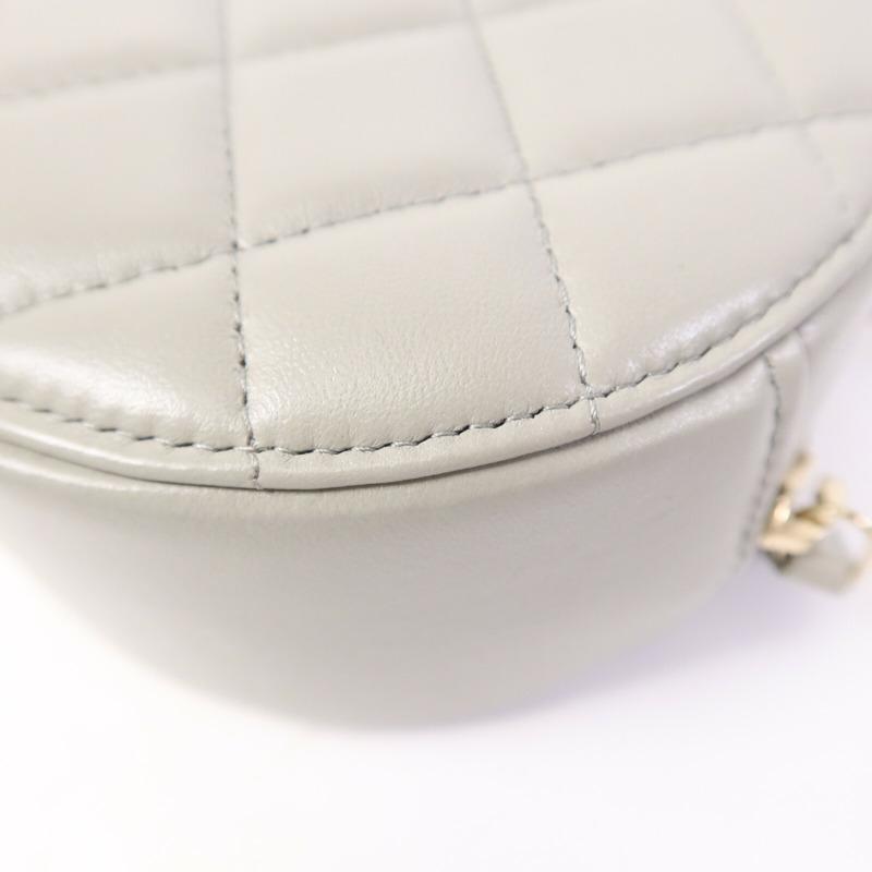CHANEL 羊皮皮革Vanity Case鏈帶肩背袋-12