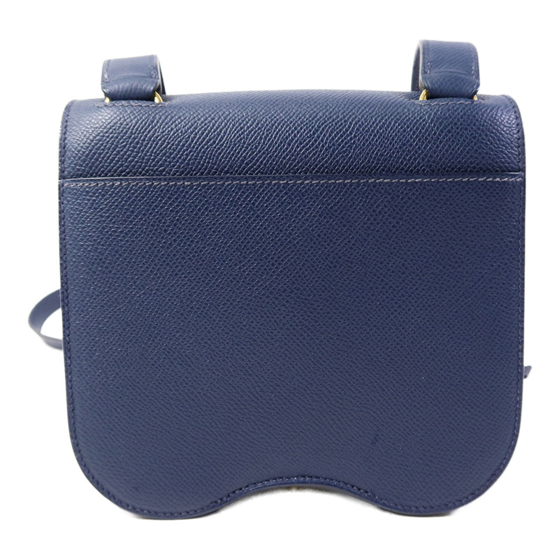 HERMES Epsom皮革Della Cavalleria Mini肩背袋Bleu Indigo-1