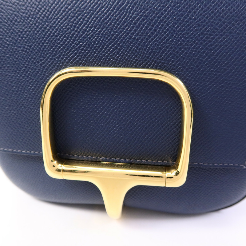 HERMES Epsom皮革Della Cavalleria Mini肩背袋Bleu Indigo-6