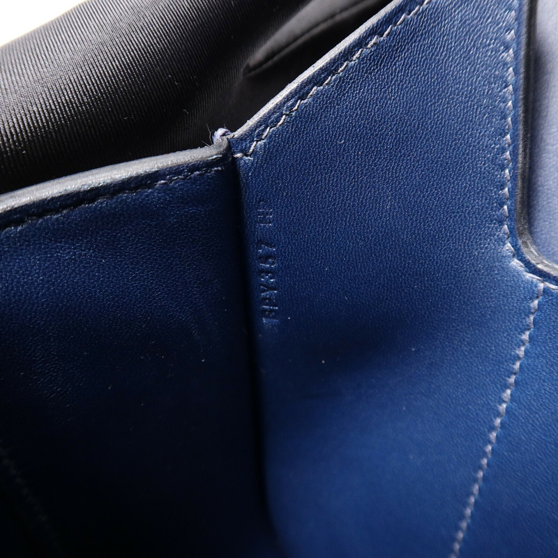 HERMES Epsom皮革Della Cavalleria Mini肩背袋Bleu Indigo-7