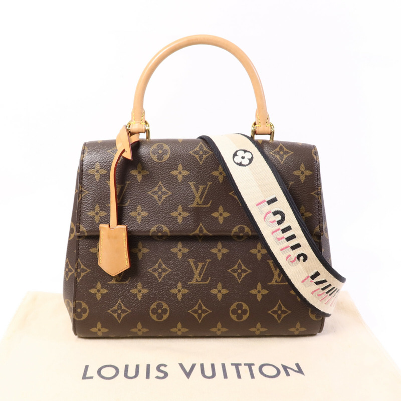 LOUIS VUITTON Monogram Cluny BB手挽肩背兩用袋-8