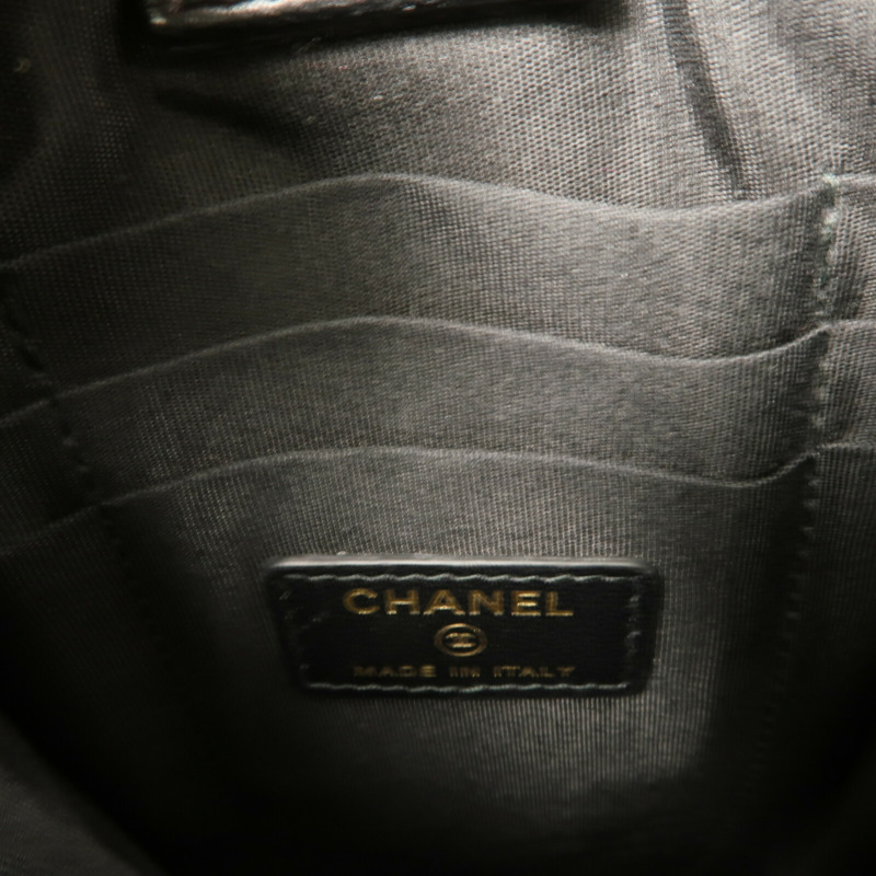 CHANEL Tweed/PVC Clutch with Chain鏈帶肩背袋-5