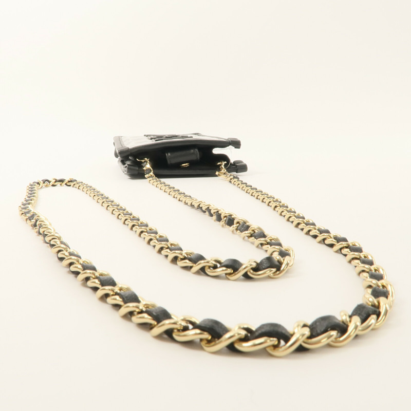 CHANEL Tweed/PVC Clutch with Chain鏈帶肩背袋-9