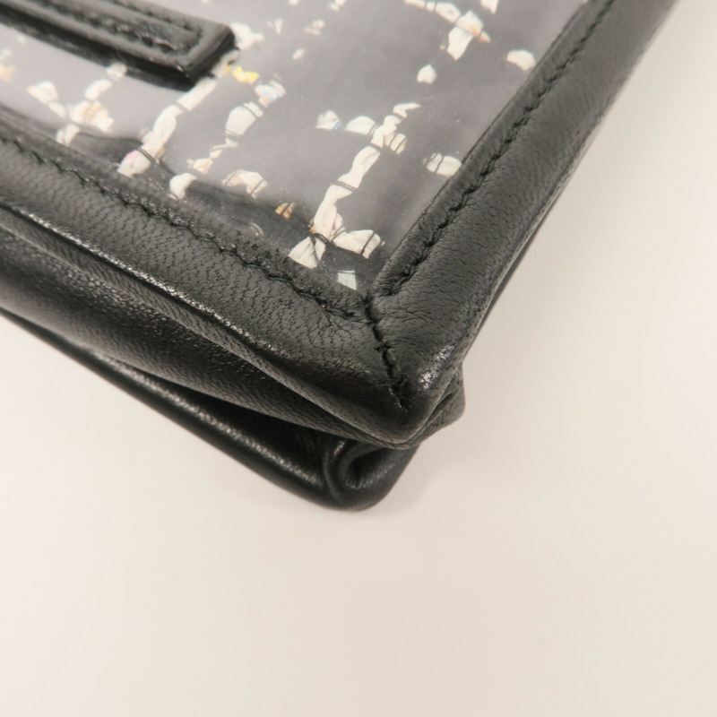 CHANEL Tweed/PVC Clutch with Chain鏈帶肩背袋-14