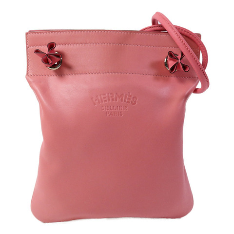 HERMES Swift皮革Aline Mini肩背袋Rose Azalee