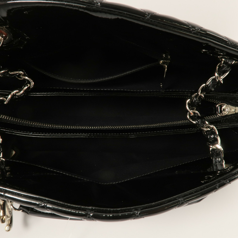 CHANEL 漆皮皮革Shoudler Bag鏈帶肩背袋-4