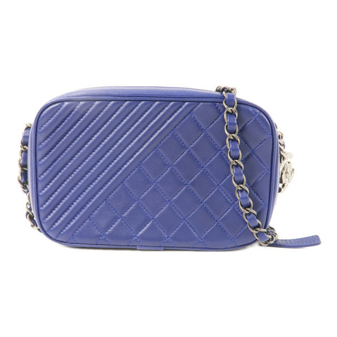 CHANEL 羊皮皮革Carmera Bag鏈帶肩背袋