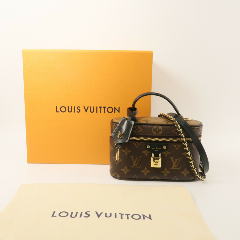LOUIS VUITTON Monogram Reverse Vanity Chain Pouch手挽肩背兩用袋-8