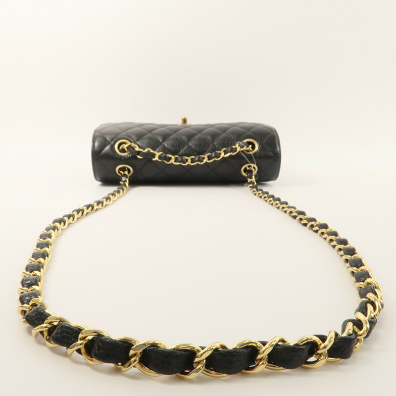 CHANEL 牛皮皮革Classic 23鏈帶肩背袋-9