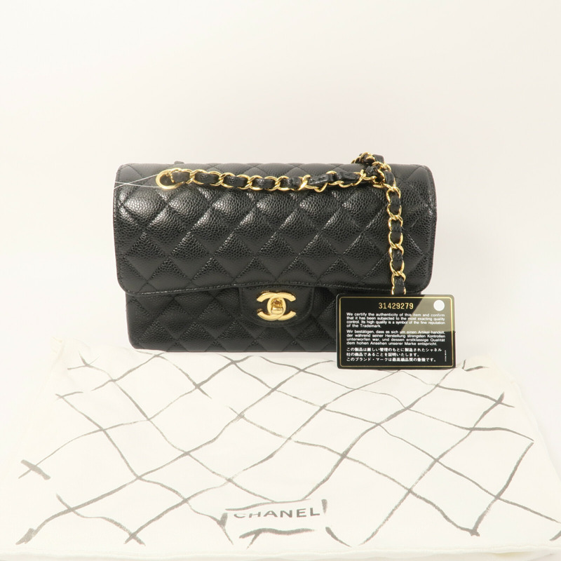 CHANEL 牛皮皮革Classic 23鏈帶肩背袋-10