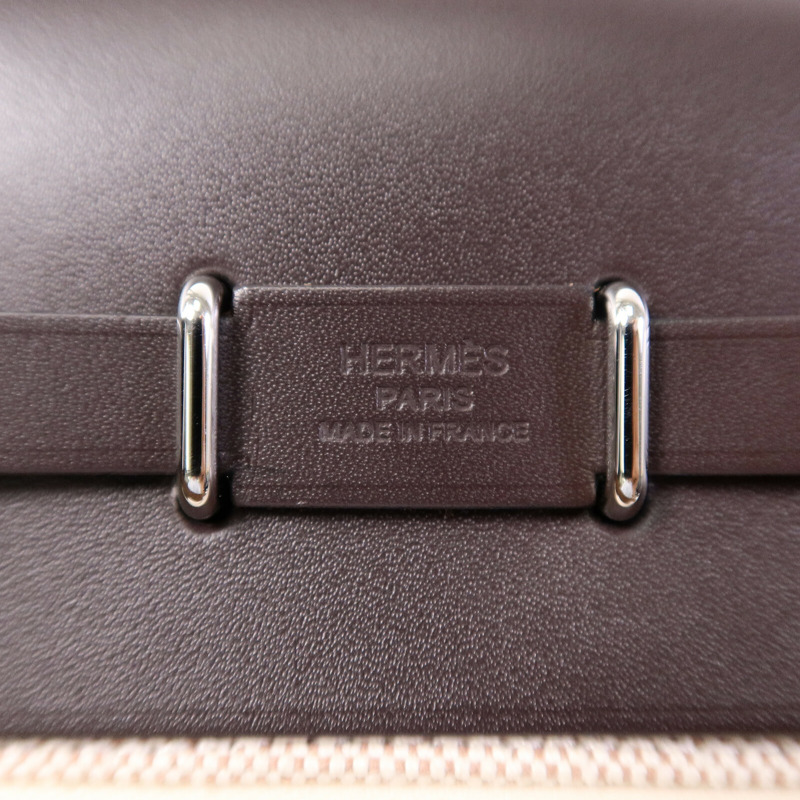 HERMES 帆布Mini Herbag肩背袋Ebene-5
