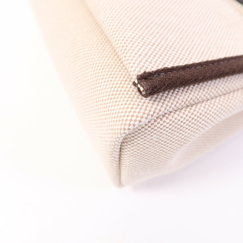 HERMES 帆布Mini Herbag肩背袋Ebene-12