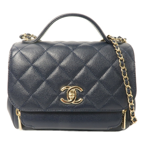 CHANEL 牛皮皮革Bussiness Affinity Small鏈帶手挽肩背兩用袋