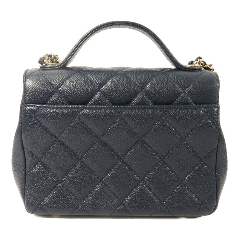 CHANEL 牛皮皮革Bussiness Affinity Small鏈帶手挽肩背兩用袋-1